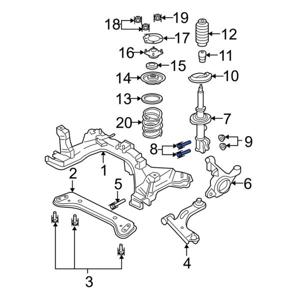 Suspension Strut Bolt