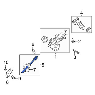 Ford OE - Lower Steering Shaft