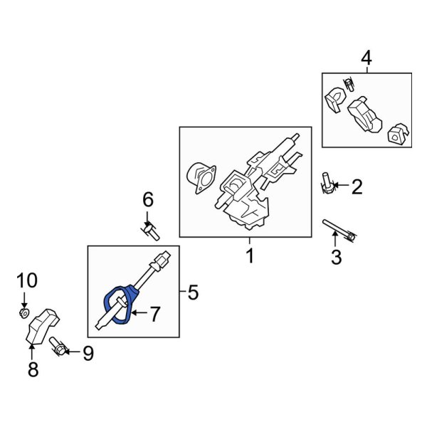 Ford OE 8L8Z3C611A Steering Coupling Boot