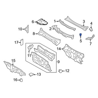 Ford OE - Cowl Cover Rivet