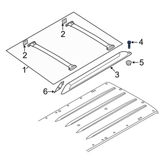 Ford OE - Roof Luggage Carrier Cross Rail Bolt