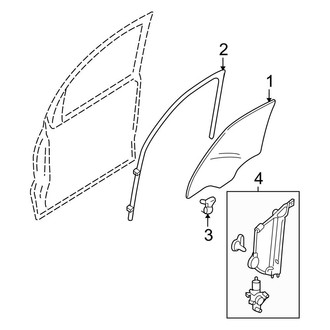 Ford OE - Front Door - Glass & Hardware (Hybrid / Limited Hybrid)