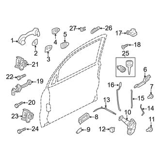 Ford OE - Front Door - Lock & Hardware (Hybrid / Limited Hybrid)