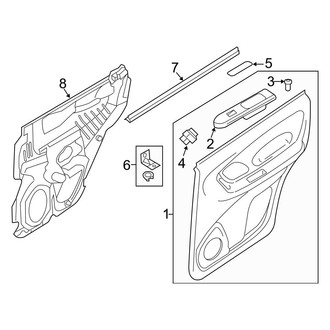 Ford OE - Rear Door - Interior Trim (Hybrid)