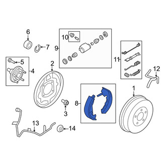 Ford OE - Rear Drum Brake Shoe