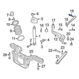 Ford OE - Rear Upper Suspension Control Arm Bolt