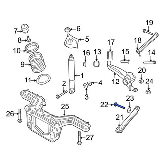 Ford OE - Rear Lower Suspension Control Arm Bolt