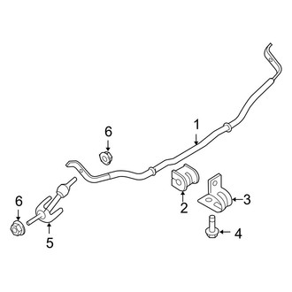 Ford OE - Rear Suspension - Stabilizer Bar & Components (Hybrid / Limited Hybrid FWD)