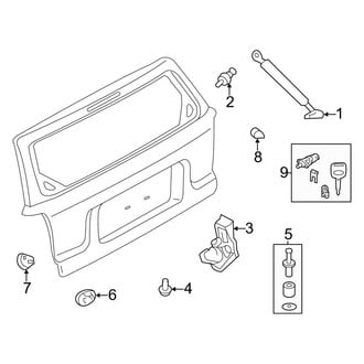 Ford OE - Lift Gate - Lock & Hardware (Hybrid / Limited Hybrid)