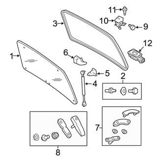 Ford OE - Lift Gate - Glass & Hardware (Hybrid / Limited Hybrid)