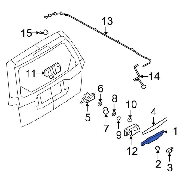 Back Glass Wiper Arm