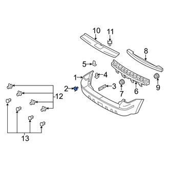 Ford OE - Bumper Step Pad Screw