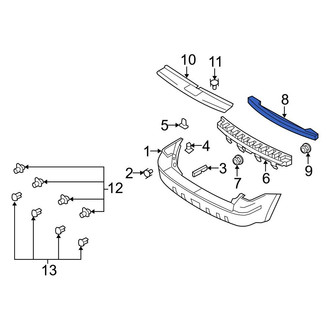 Ford OE - Rear Bumper Cover Reinforcement Beam