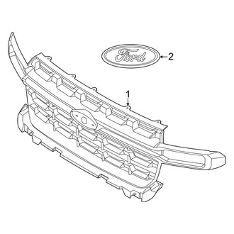 Ford OE - Front Bumper & Grille - Grille (1-Piece), (XL)