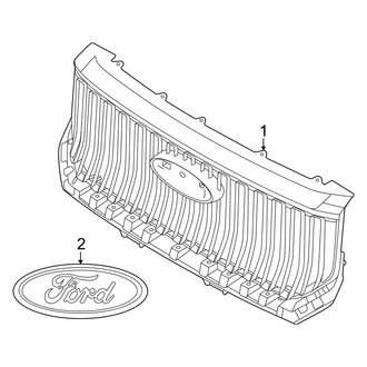 Ford OE - Front Bumper & Grille - Grille (Lobo)