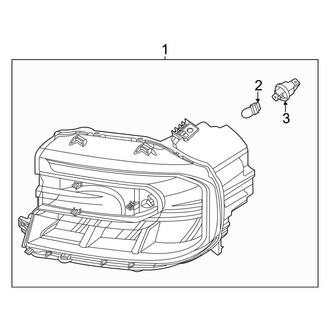 Ford OE - Front Lamps - Headlamp Components