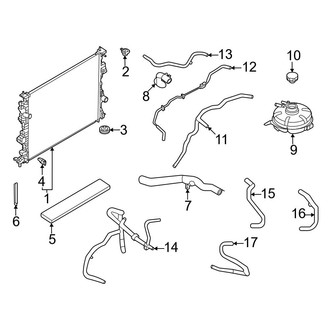 Ford OE - Cooling - Radiator & Components (2.0L)