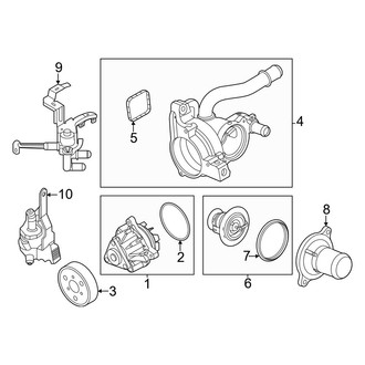 Ford OE - Cooling - Water Pump (Lariat / XL / XLT 2.0L)