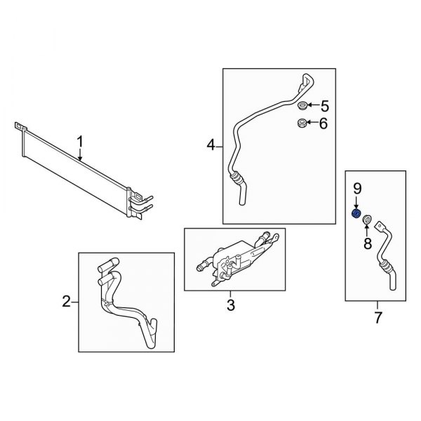 Automatic Transmission Oil Cooler Hose Seal