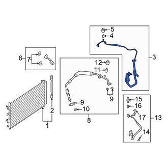 Ford OE - A/C Refrigerant Liquid Hose
