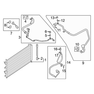Ford OE - Air Conditioner & Heater - Condenser