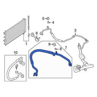 Ford OE - A/C Refrigerant Suction Hose
