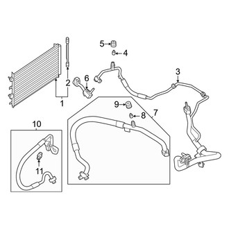Ford OE - Air Conditioner & Heater - Condenser (2.5L)
