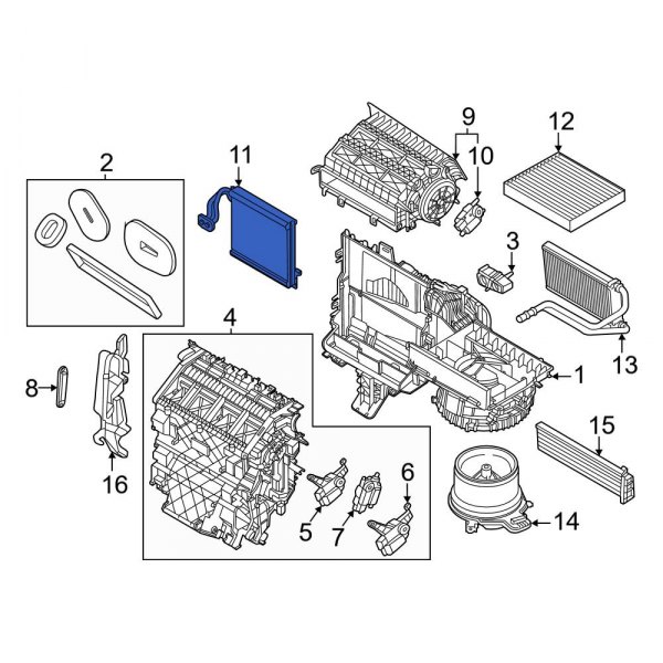 A/C Evaporator Core