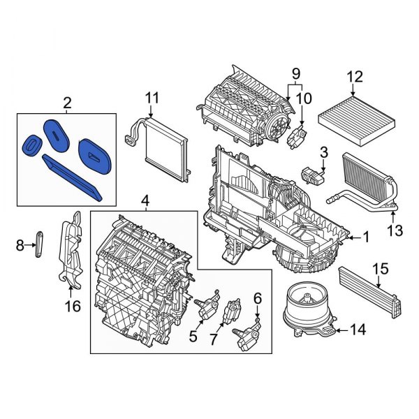 HVAC Unit Case Seal Kit