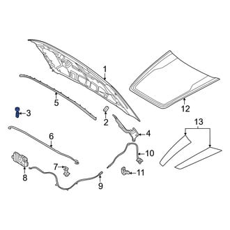 Ford OE - Front Inner Hood Stop Buffer