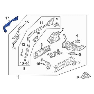Ford OE - Front Right Inner Fender Reinforcement Bar