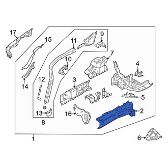 Ford OE - Front Left Outer Frame Side Member
