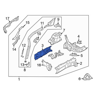 Ford OE - Front Left Outer Frame Side Member