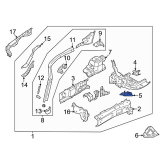 Ford OE - Front Left Lower Frame Side Member Brace