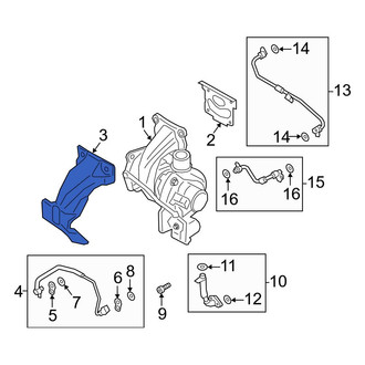 Ford OE - Turbocharger Mount Heat Shield