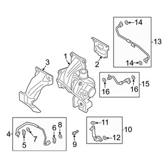 Ford OE - Engine / Transaxle - Turbocharger & Components (2.0L)