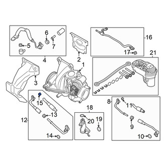 Ford OE - Lower Turbocharger Oil Line O-Ring