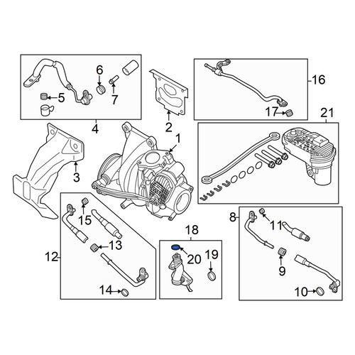 Ford OE FT4Z6N652E - Turbocharger Oil Line Gasket
