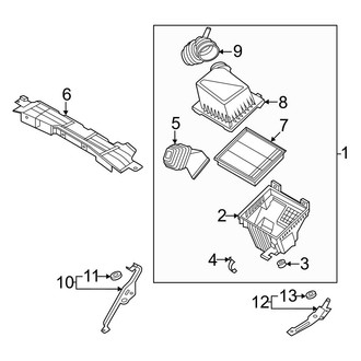 Ford OE - Engine / Transaxle - Air Intake (2.5L)