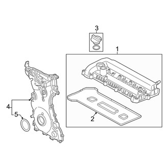 Ford OE - Engine / Transaxle - Valve & Timing Covers (Lariat / XL / XLT 2.5L)