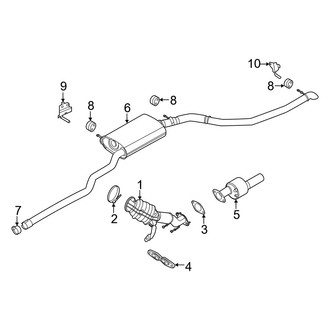 Ford OE - Exhaust System - Exhaust Components (2.0L)