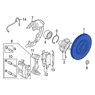 Ford OE - Front Disc Brake Rotor