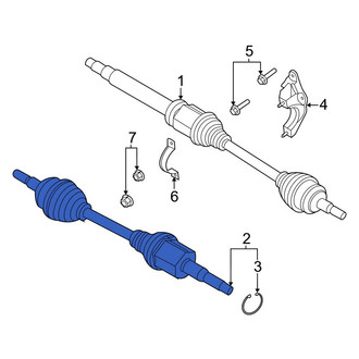 Ford OE - Front Left CV Axle Assembly