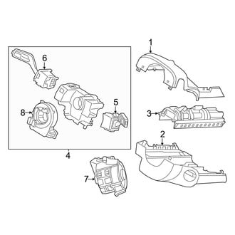 Ford OE - Steering Column - Shroud, Switches & Levers (Lariat / XLT)