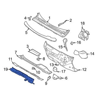 Ford OE - Front Frame Side Member Crossmember