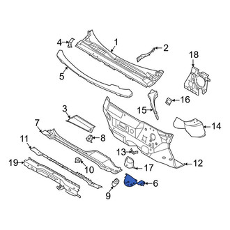 Ford OE - Front Left Cowl Panel Reinforcement