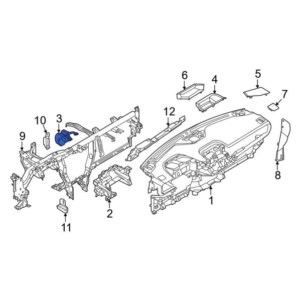 Instrument Panel Crossmember Bracket