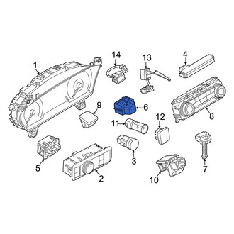 Ford OE - Front Left Door Window Switch