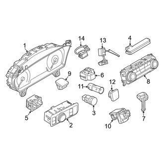 Ford OE - Instrument Panel - Cluster & Switches (Lariat / XL / XLT)