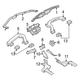 Ford OE - Instrument Panel - Ducts